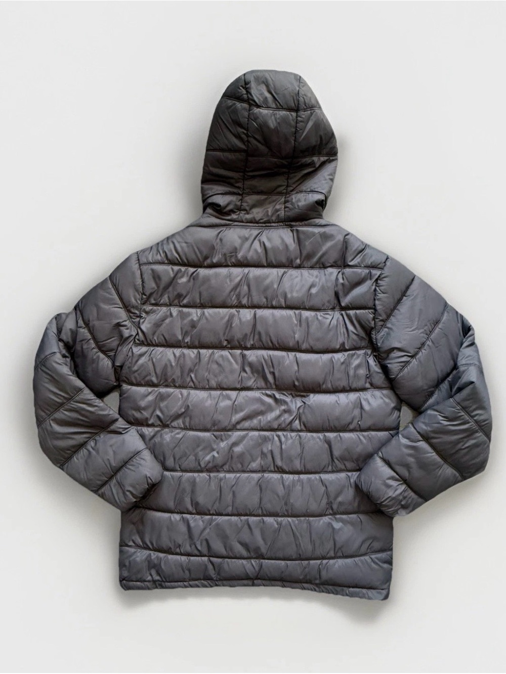 Hawke & Co Men’s S Hooded Quilted Lightweight Puffer Jacket Charcoal Gray EUC - Picture 3 of 9